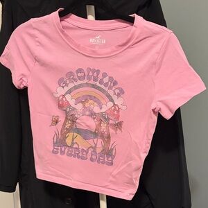 Hollister Pink 'Growing Everyday' Tee